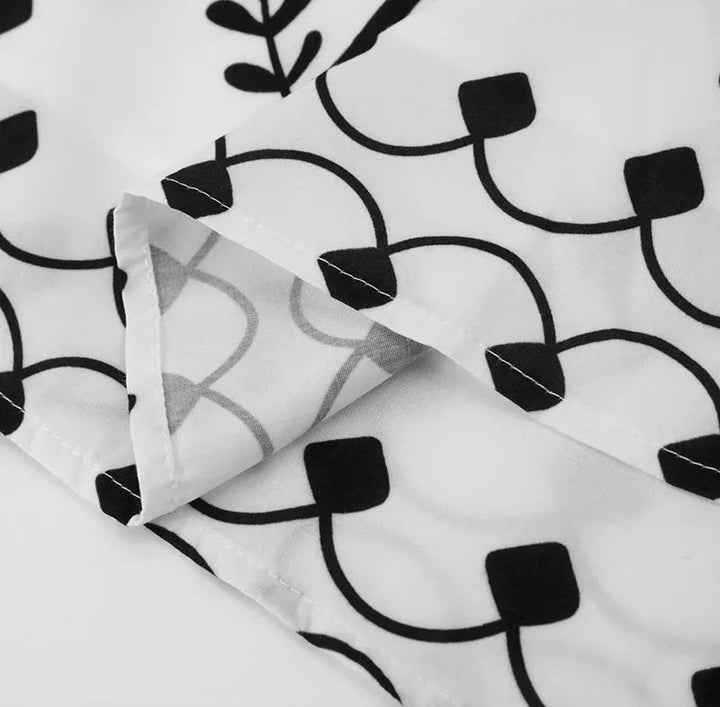 Alina | Top i spódnica z eleganckim nadrukiem