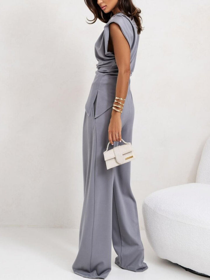 Patrycja | Zestaw z Drapowanymi Elementami o Sculpturalnym Kroju