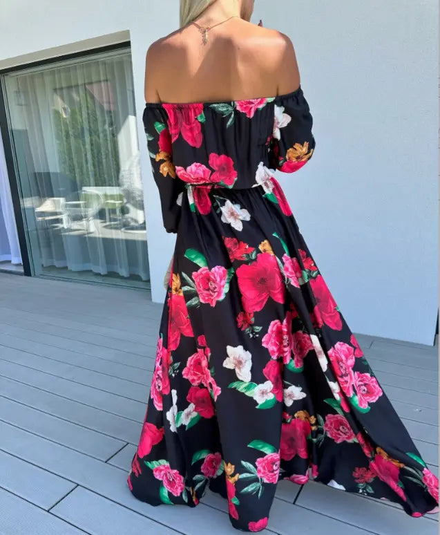 Karolina | Coastal Bloom Sukienka maxi