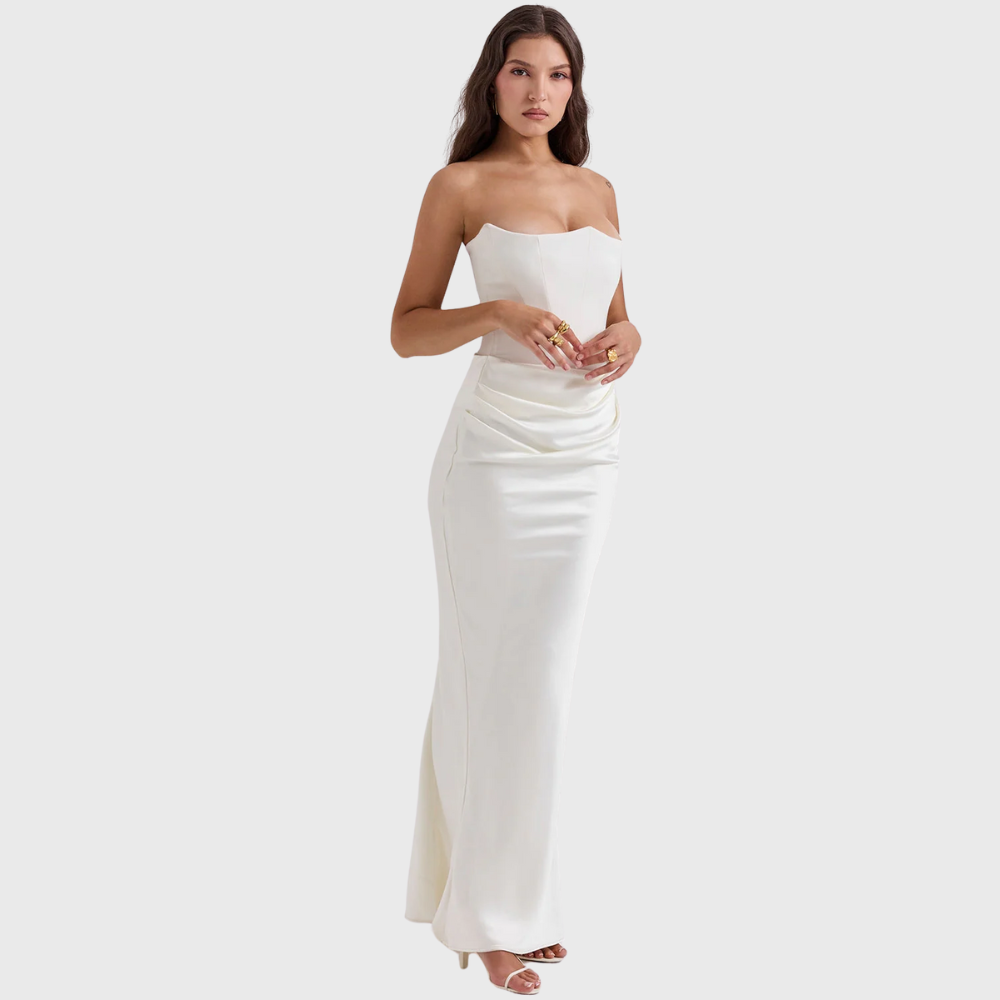 Blanka | Sukienka z odkrytymi ramionami