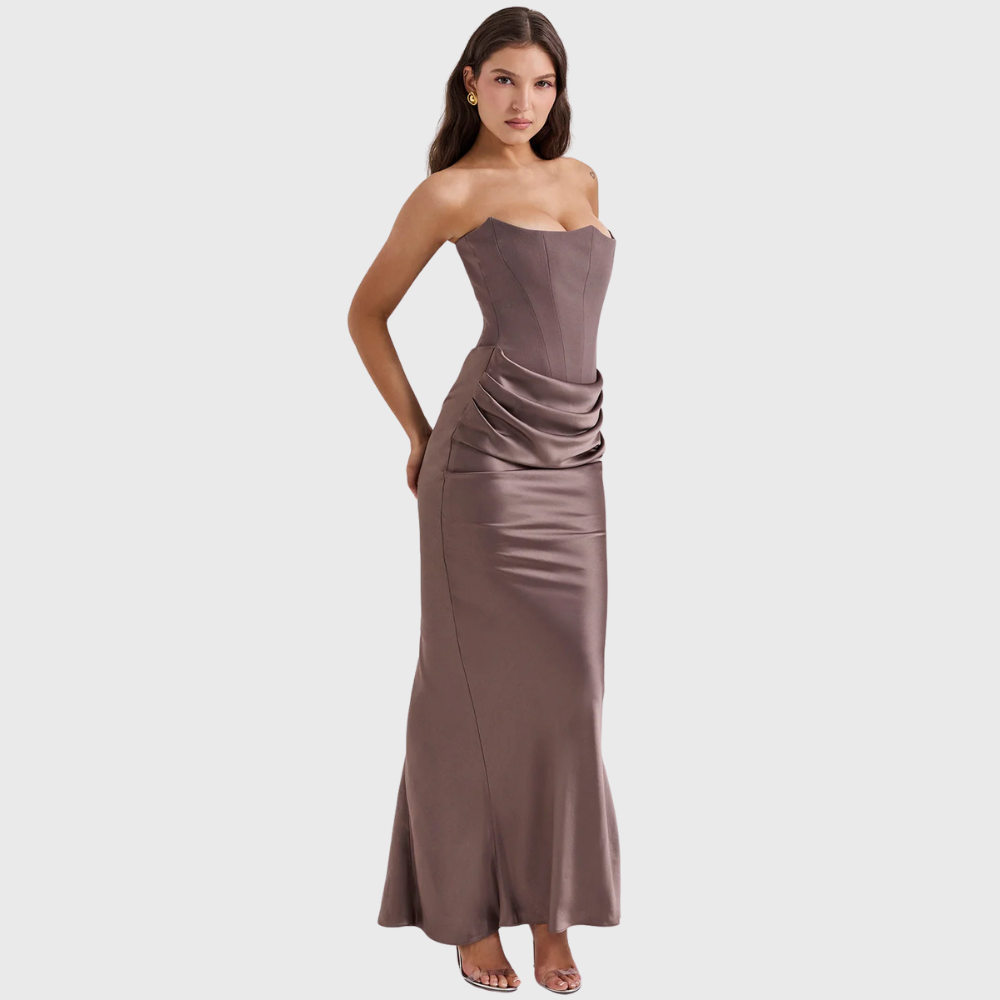 Blanka | Sukienka z odkrytymi ramionami