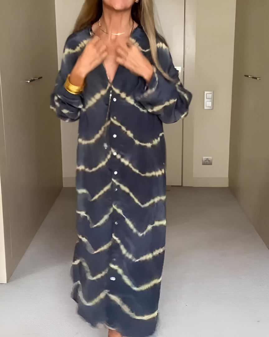 Liliana | Sukienka maxi w paski boho