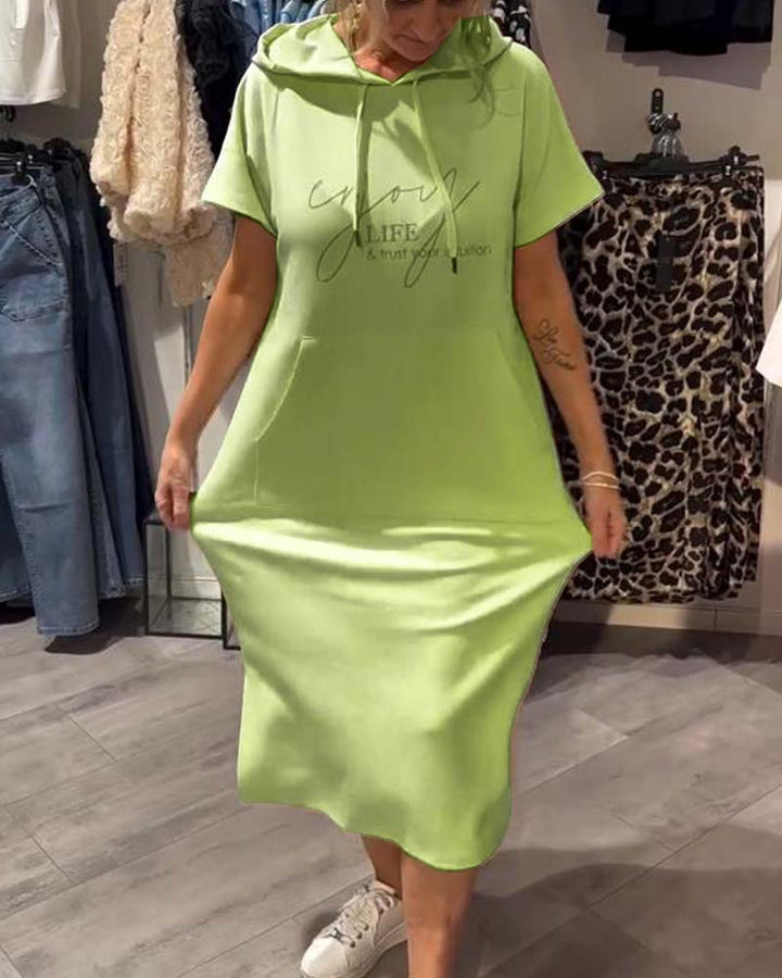 Saskia | Swobodna sukienka z kapturem