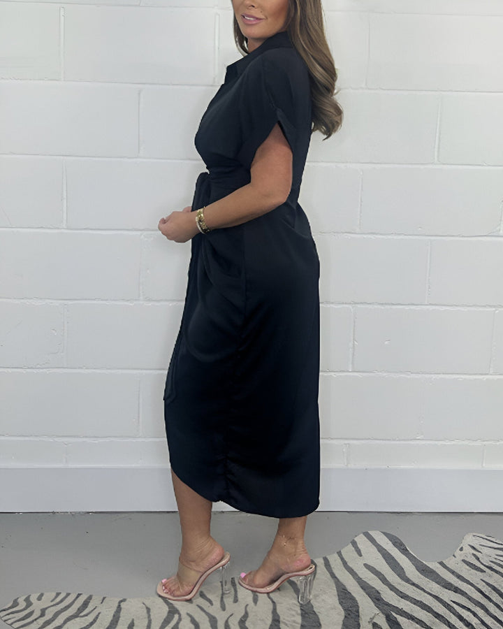 Sylwana | Elegancka plisowana sukienka