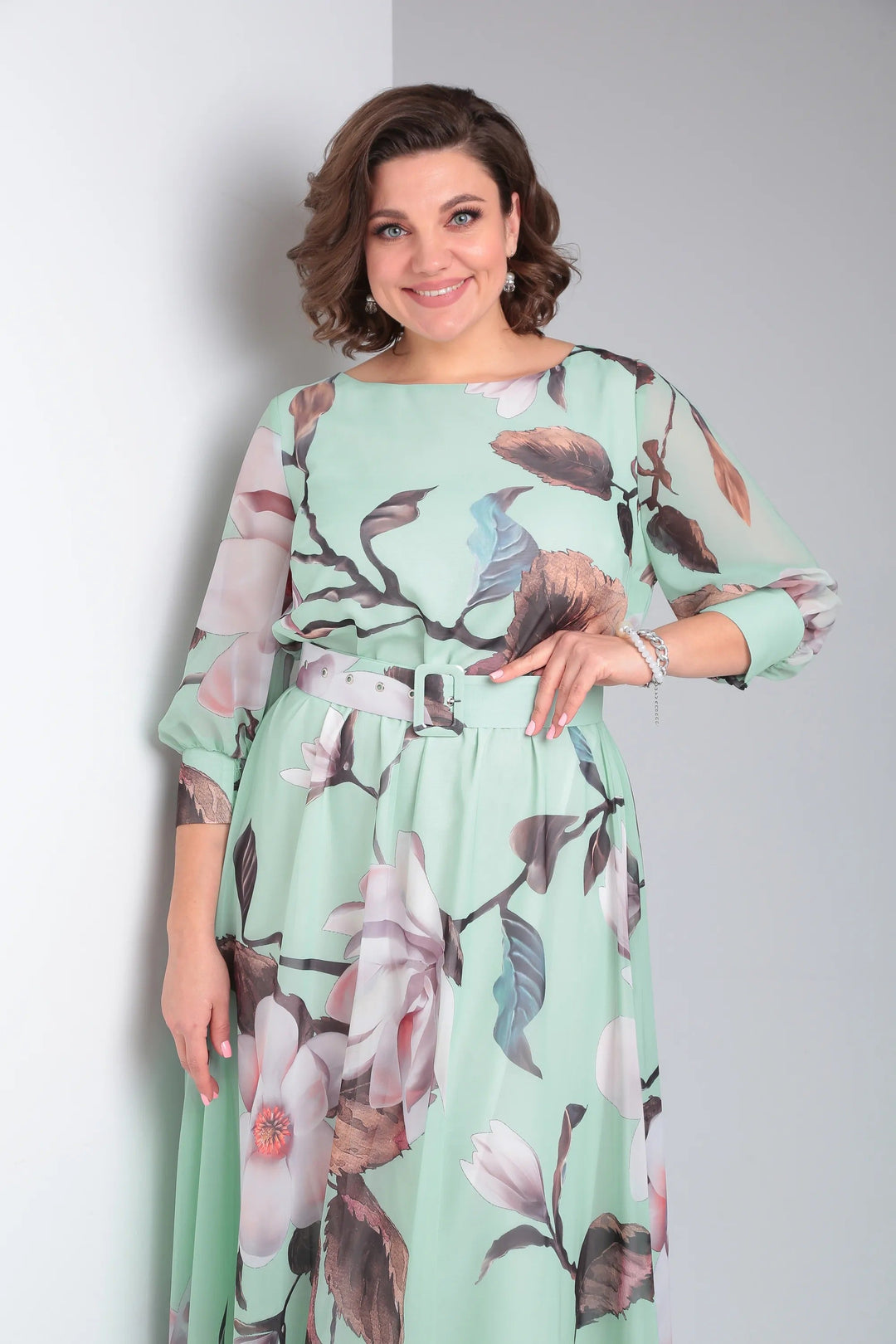 Marlena | Elegancka sukienka maxi w kwiaty