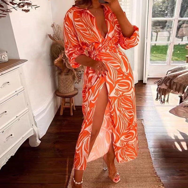 Weronika | Kopertowa Sukienka we Wzory