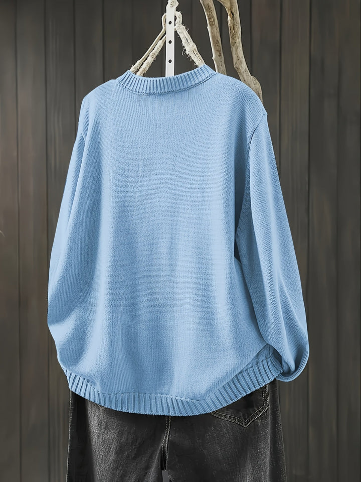 Sweter rozpinany z kolorowymi guzikami – codzienny komfort i odrobina radości