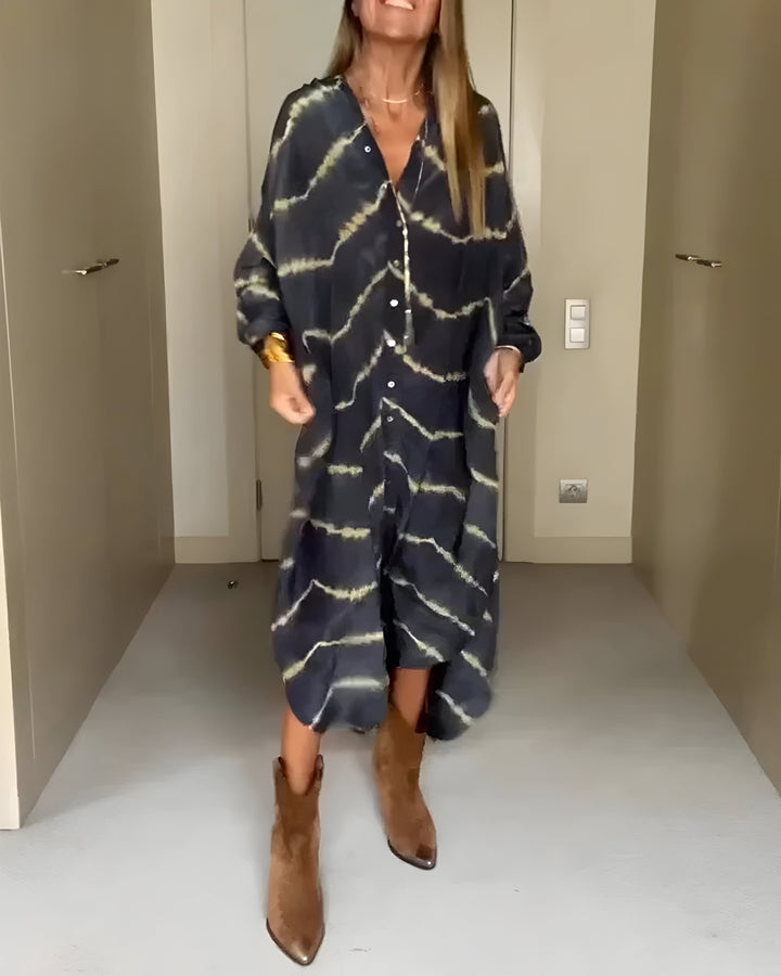 Liliana | Sukienka maxi w paski boho