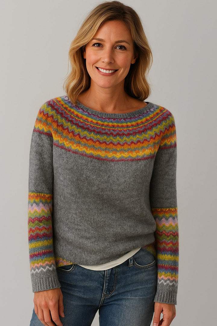 Lucie | Retro sweter zimowy