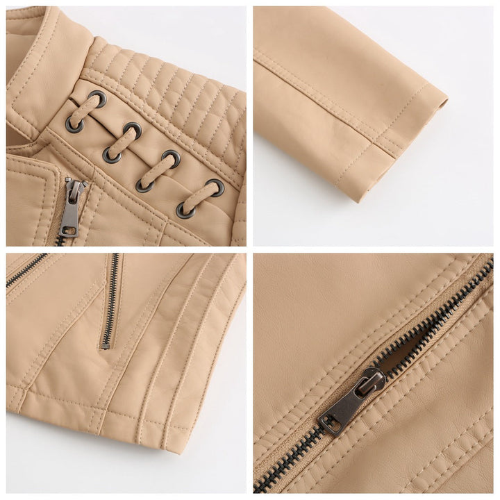 Laura | Damska kurtka z kołnierzem i zamkiem błyskawicznym