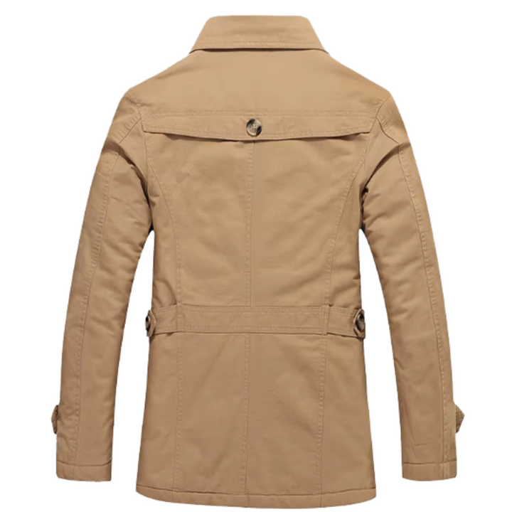 Elegancki pikowany trenchcoat