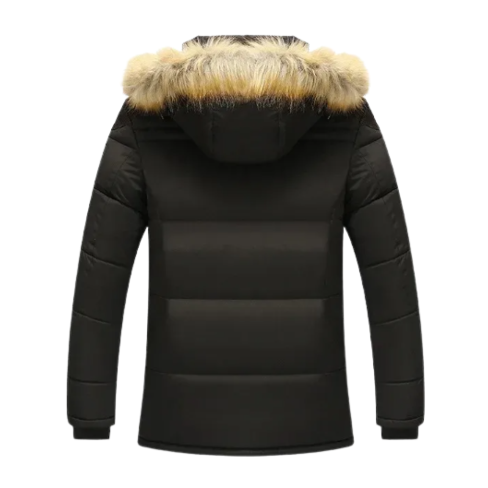 Elegancka pikowana kurtka zimowa z polaru