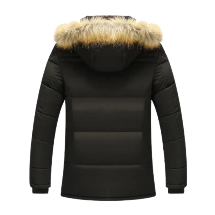 Elegancka pikowana kurtka zimowa z polaru
