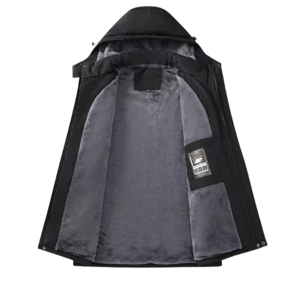 Elegancka polarowa kurtka na zewnątrz
