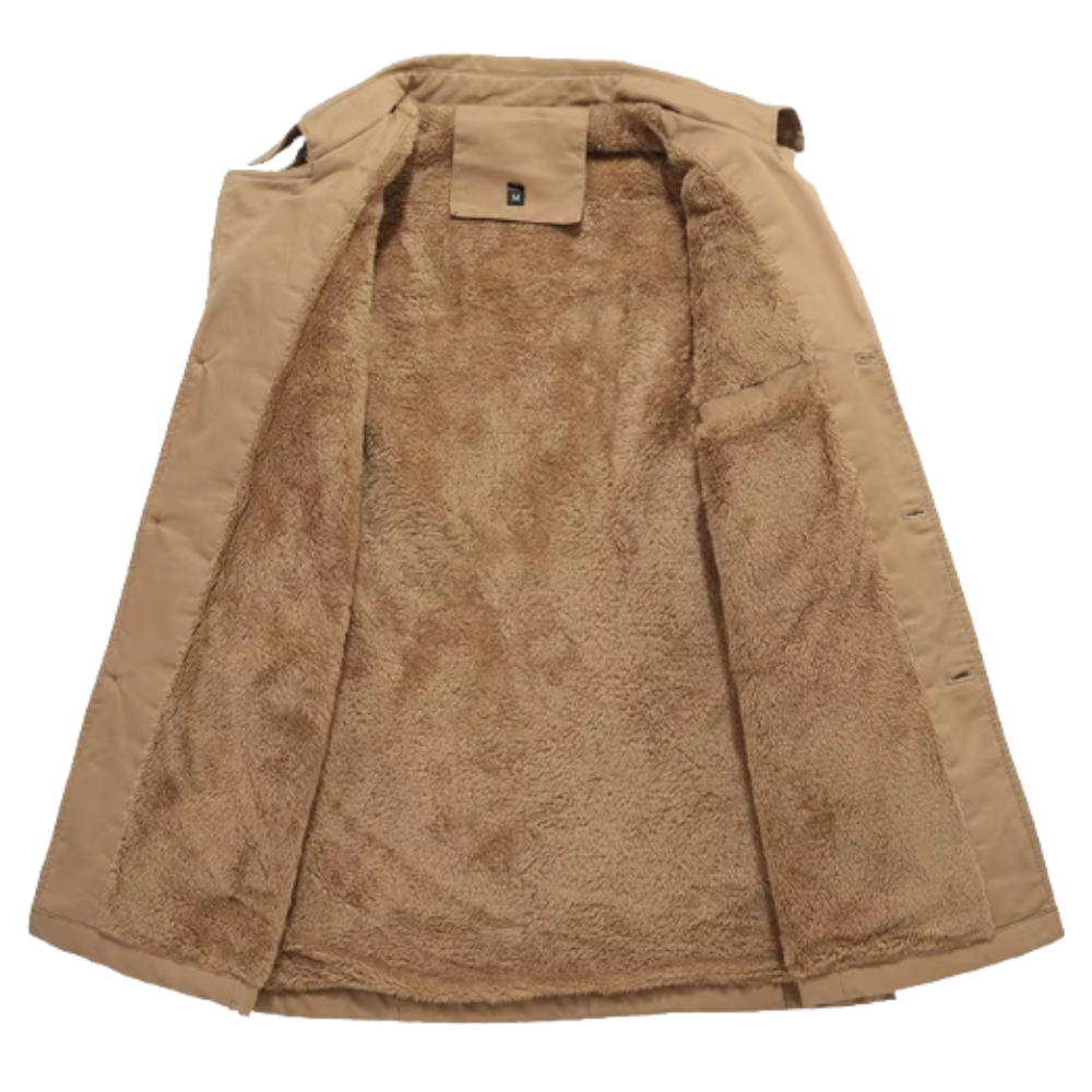 Elegancki pikowany trenchcoat