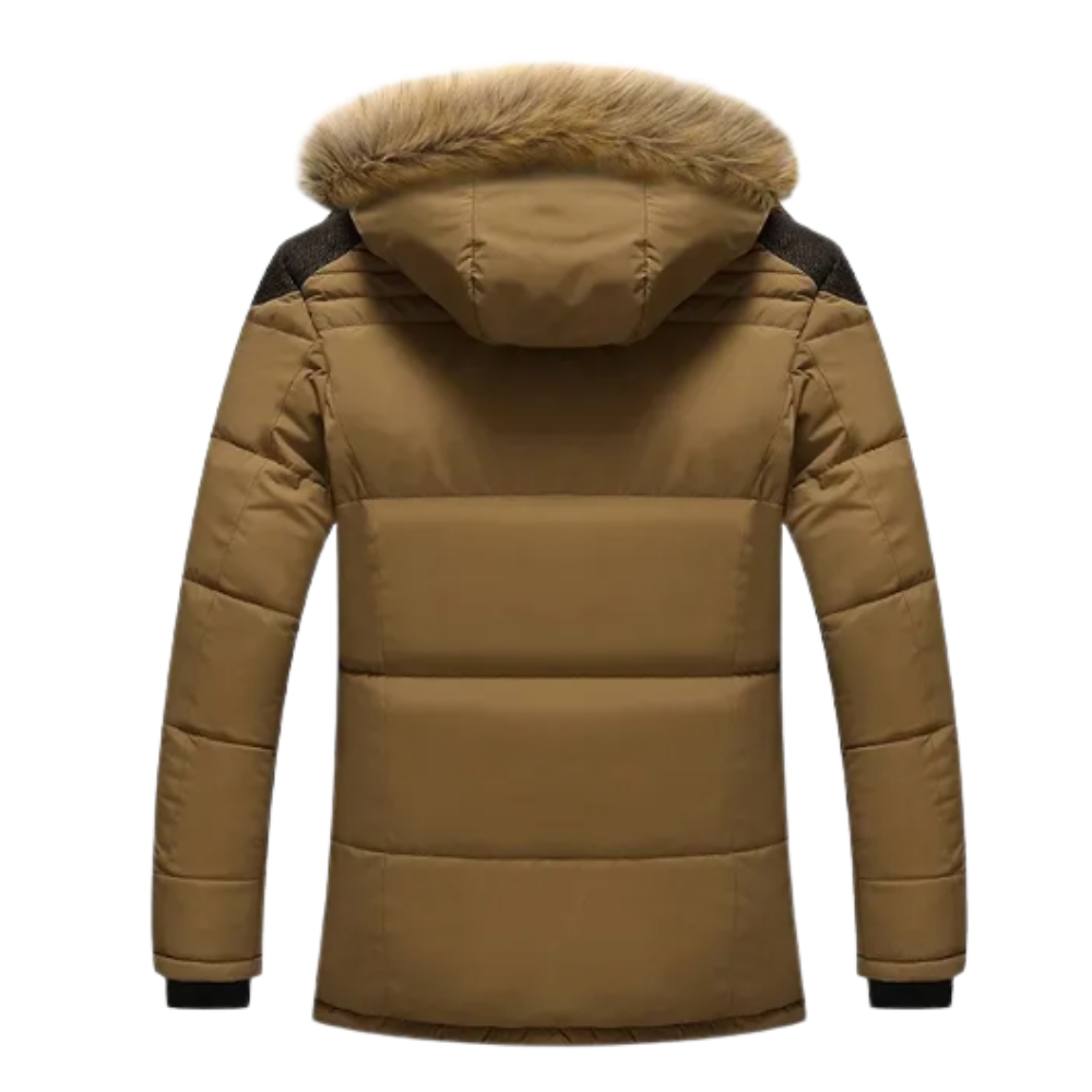 Elegancka pikowana kurtka zimowa z polaru
