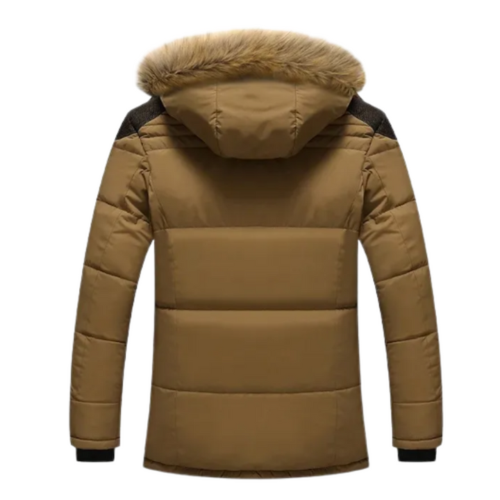 Elegancka pikowana kurtka zimowa z polaru