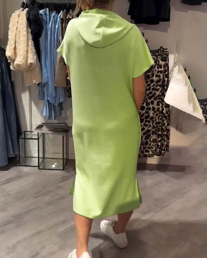 Saskia | Swobodna sukienka z kapturem