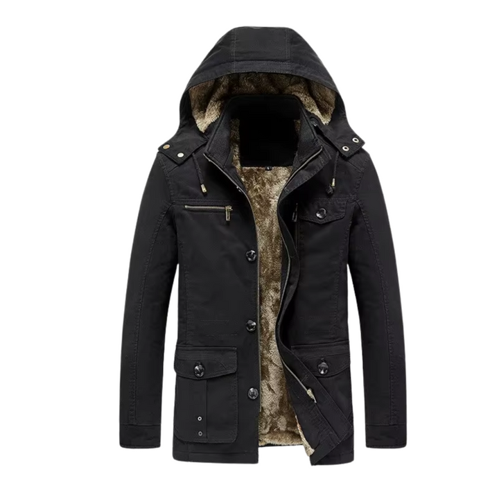 Elegancka premium pikowana kurtka zimowa