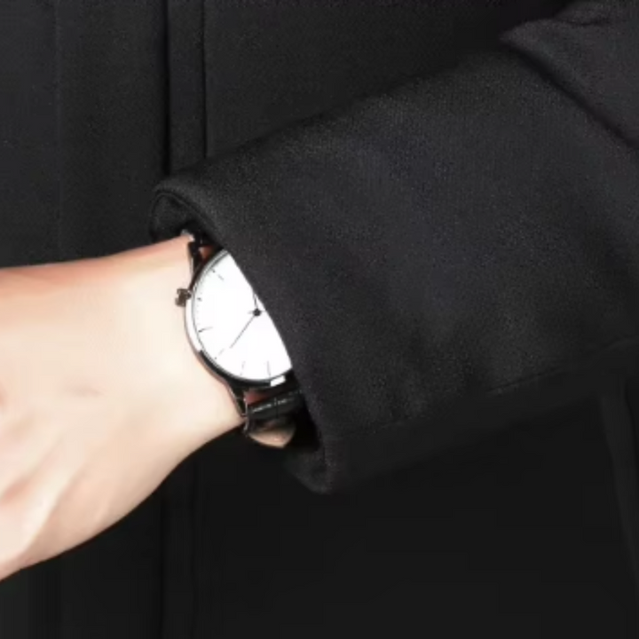 Elegancki długi płaszcz męski