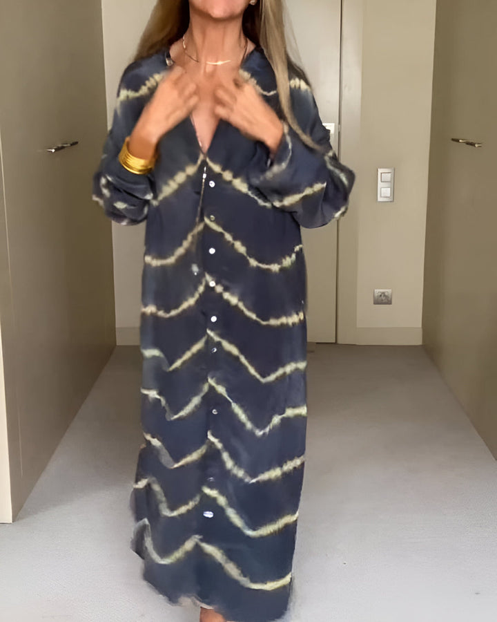 Liliana | Sukienka maxi w paski boho