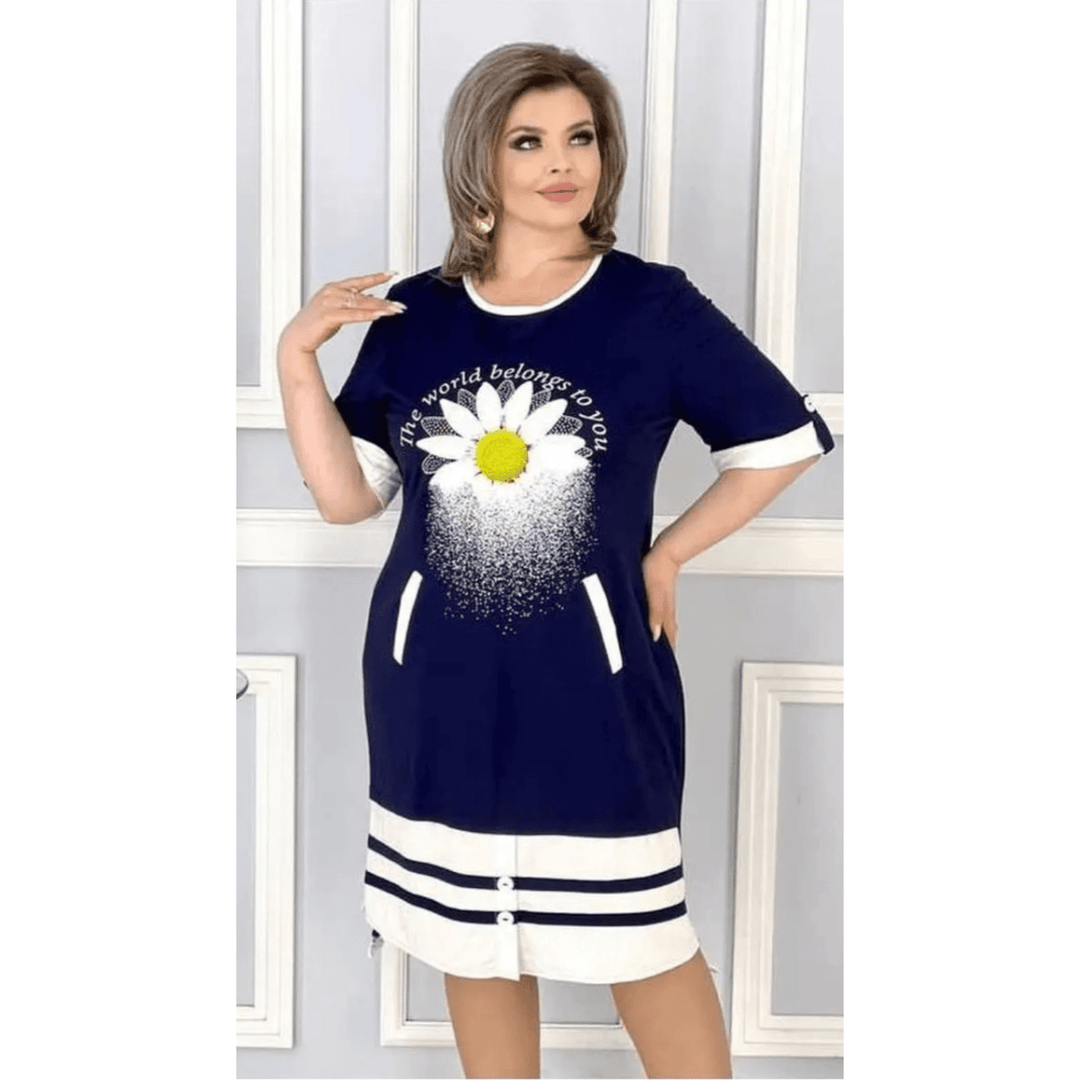 Adela | Wygodna sukienka z kieszeniami i lekkim materiałem