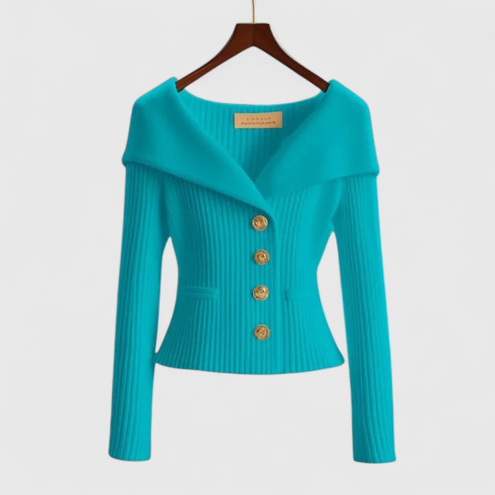 Sweter z szerokim kołnierzem – elegancja i wygoda w jednym