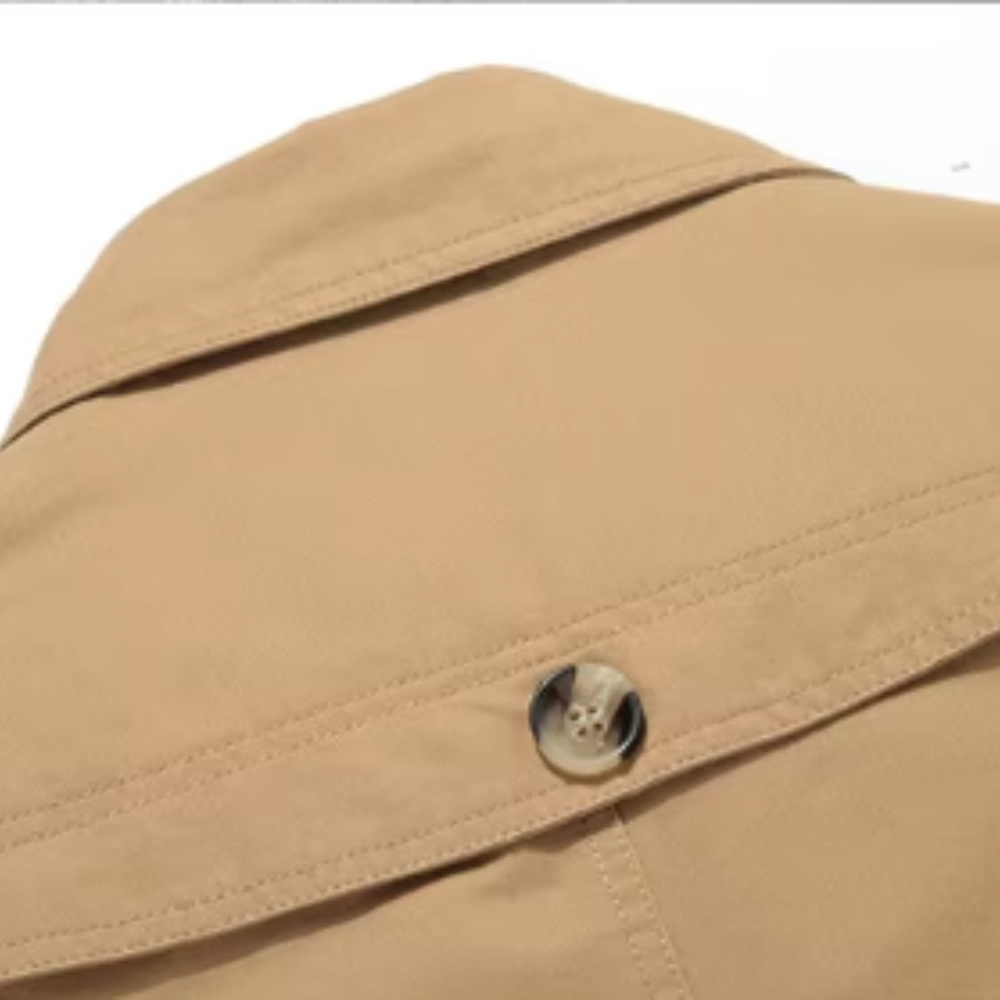 Elegancki pikowany trenchcoat