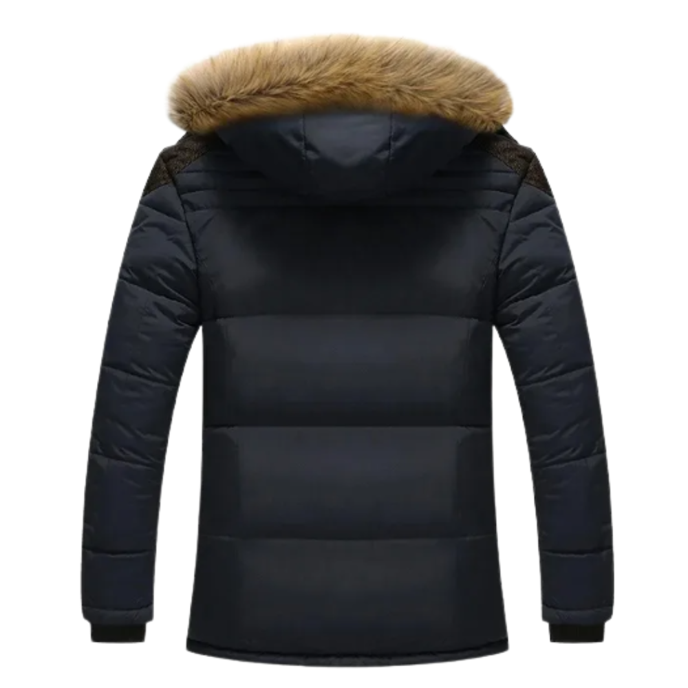 Elegancka pikowana kurtka zimowa z polaru