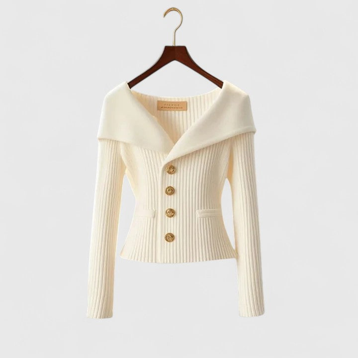 Sweter z szerokim kołnierzem – elegancja i wygoda w jednym