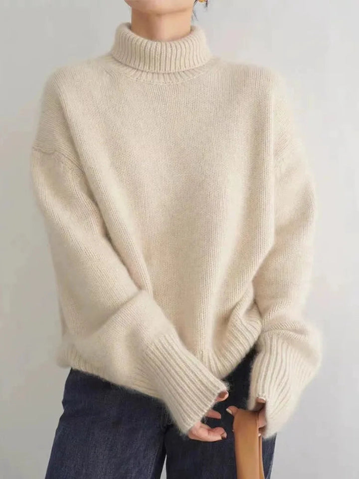 Anna | Elegancki Miękki Sweter z Golfem