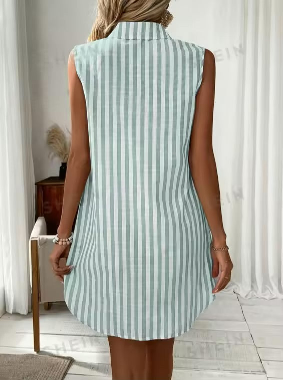 Jagna | Szykowna letnia sukienka koszulowa w paski