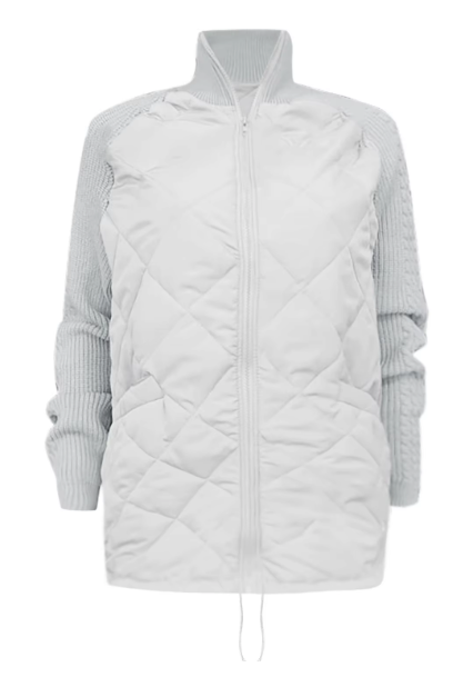 Renata | Casualowa pikowana kurtka ze ściągaczem