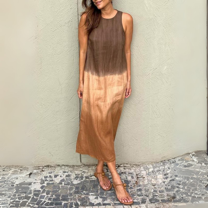 Eulalia | Zwiewna sukienka midi ombre na lato