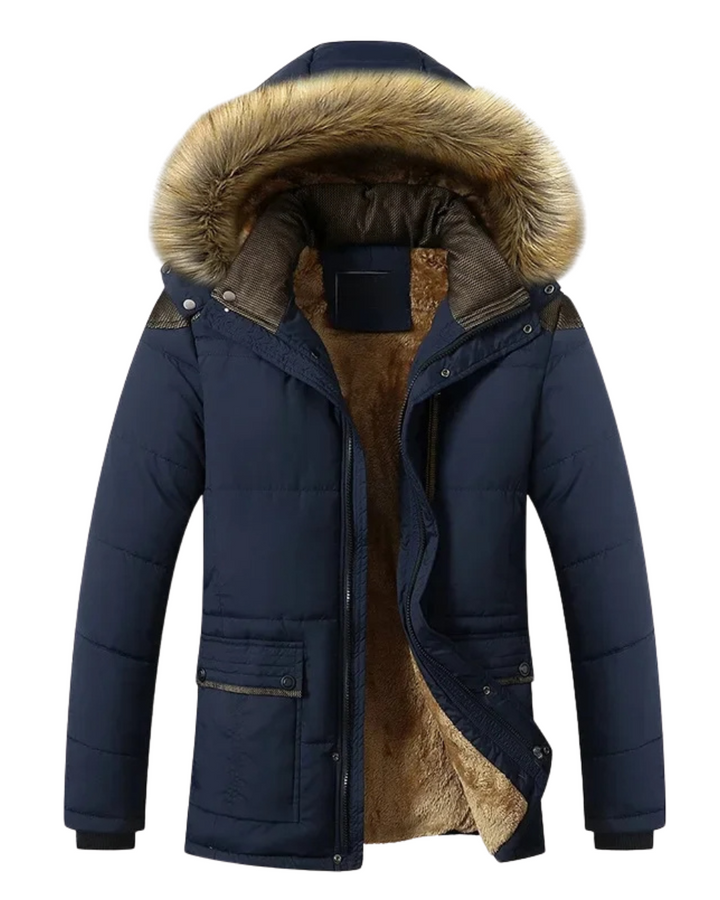 Elegancka pikowana kurtka zimowa z polaru