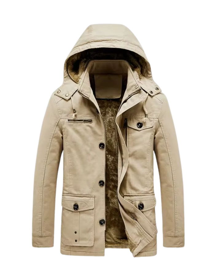 Elegancka premium pikowana kurtka zimowa