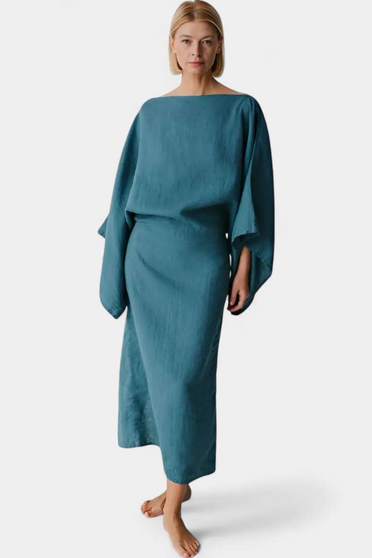 Otylia | Sukienka Kimono z najwyższej jakości tkaniny